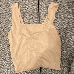 francesca’s size small- taupe cropped tank